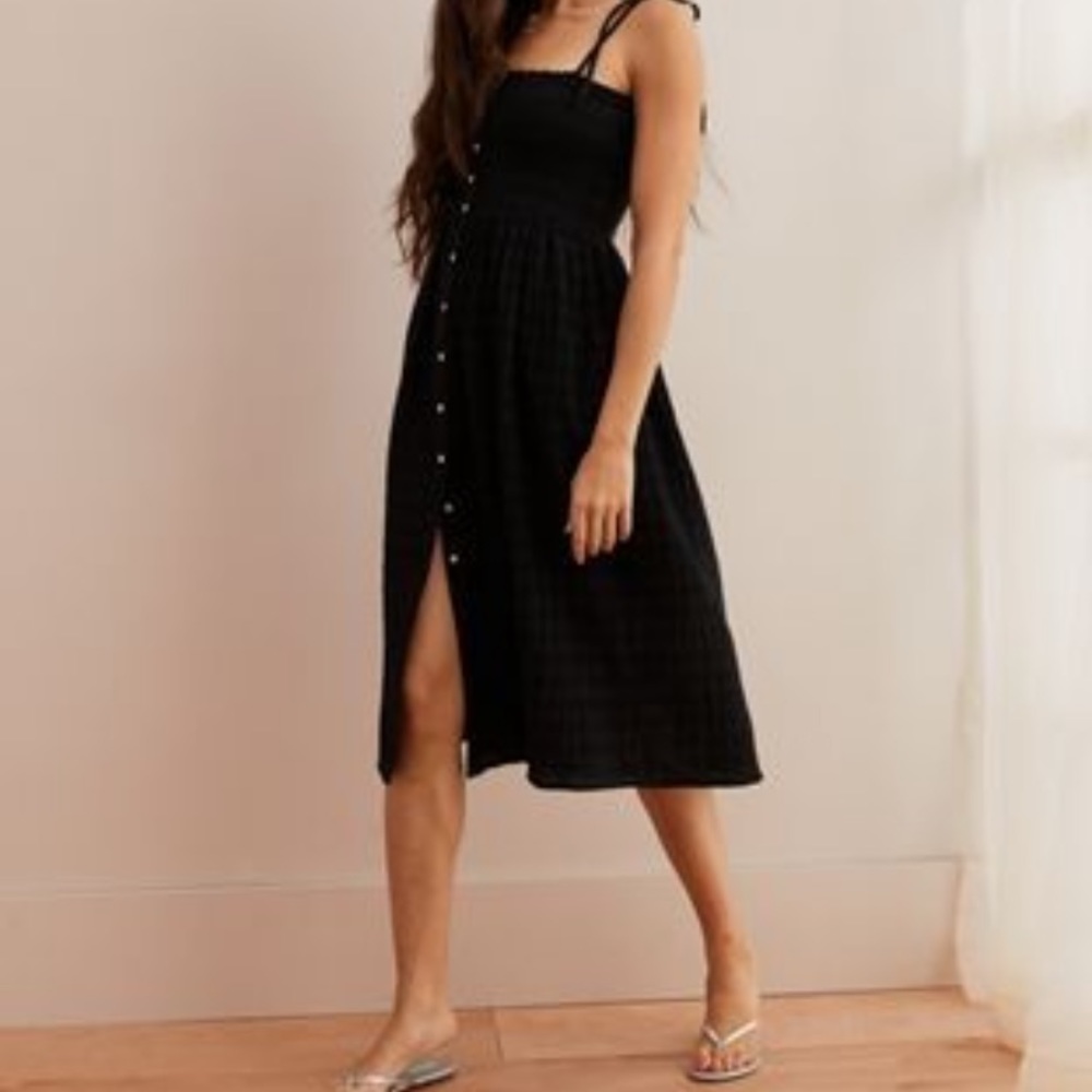 Aerie Smocked Midi Dress